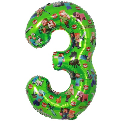 ЦИФРА "3" Человечки Пиксельные 40" /102см