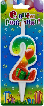 Свеча Цифра 2 Подарок