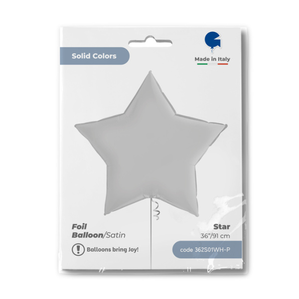 Звезда 36" GRABO Белый Сатин