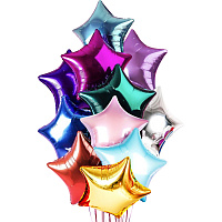 Облако фольгированных шаров Звезды