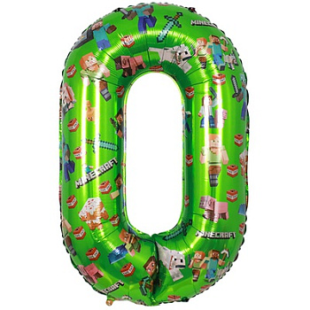 ЦИФРА "0" Человечки Пиксельные 40" /102см