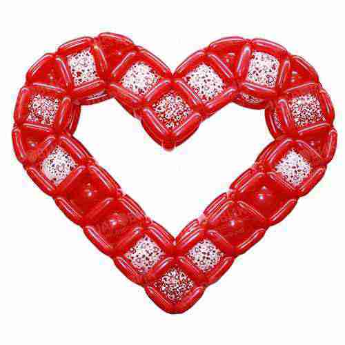 Композиция из шаров плетеное Сердце 3D