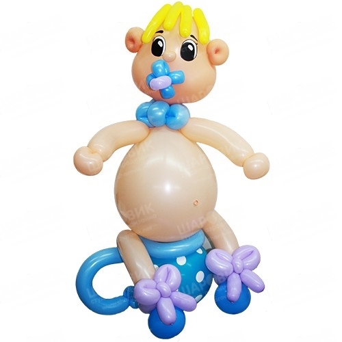 Фигура из шаров  Пупс на горшке