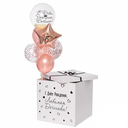 "Для Доченьки" Коробка-сюрприз "Для Доченьки" Коробка-сюрприз
