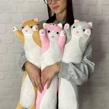 Кот-батон обнимашка 70см