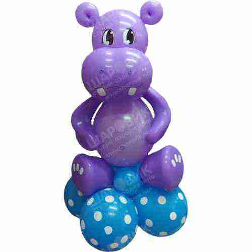 Фигура из шаров  Бегемотик Мотя