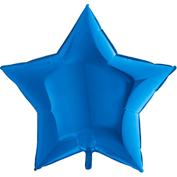 Шар ЗВЕЗДА 91 см Пастель Blue