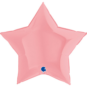 Шар ЗВЕЗДА 91 см Пастель Matte Pink